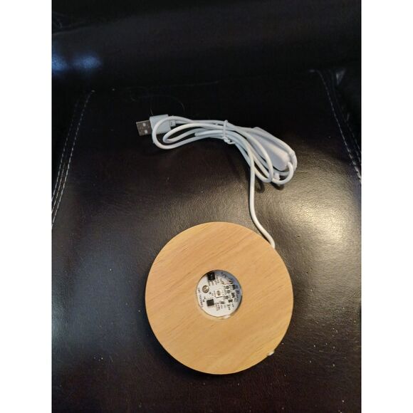 8.3" Angel Dog Garden Statue with Light Base & Remote Inside Outside - Picture 6 of 11